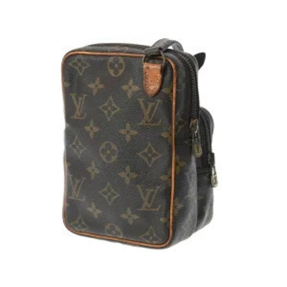 Louis Vuitton Amazon Shoulder Monogram Canvas Bag Brown